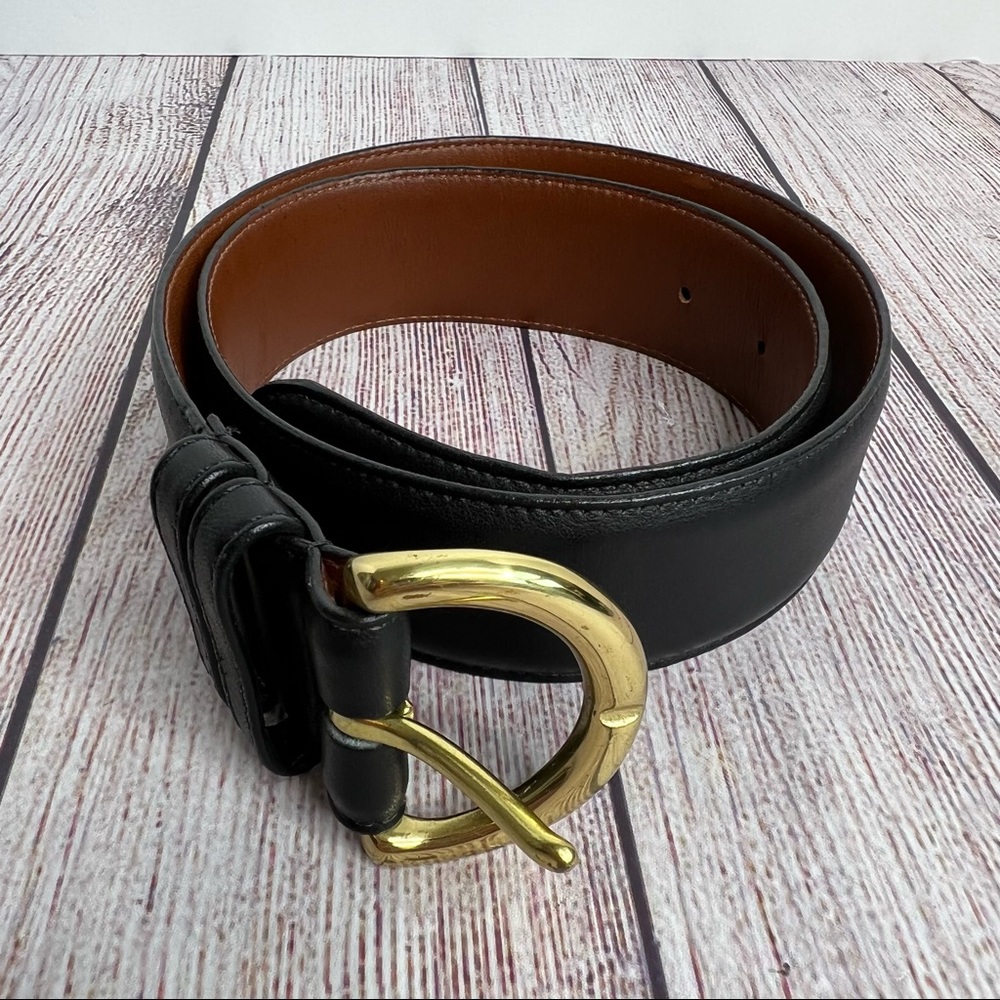COACH Black Leather Belt Small